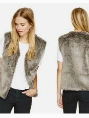 Aritzia Faux Fur Vest | Park Slope | Size XS